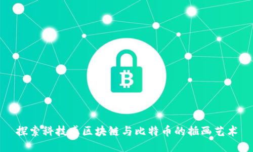 探索科技感区块链与比特币的插画艺术