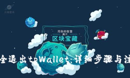 如何安全退出tpWallet：详细步骤与注意事项