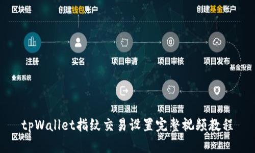 tpWallet指纹交易设置完整视频教程