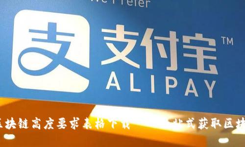 2023最新区块链高度要求表格下载 — 一站式获取区块链发展动态